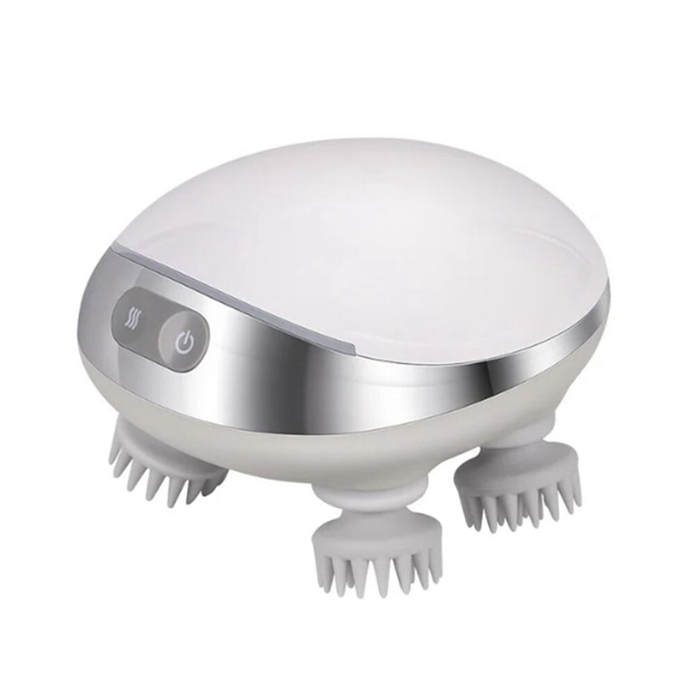 Red/Light Hot Compress Massage Instrument Charging Dynamic Kneading Vibration Waterproof Scalp Massage Instrument