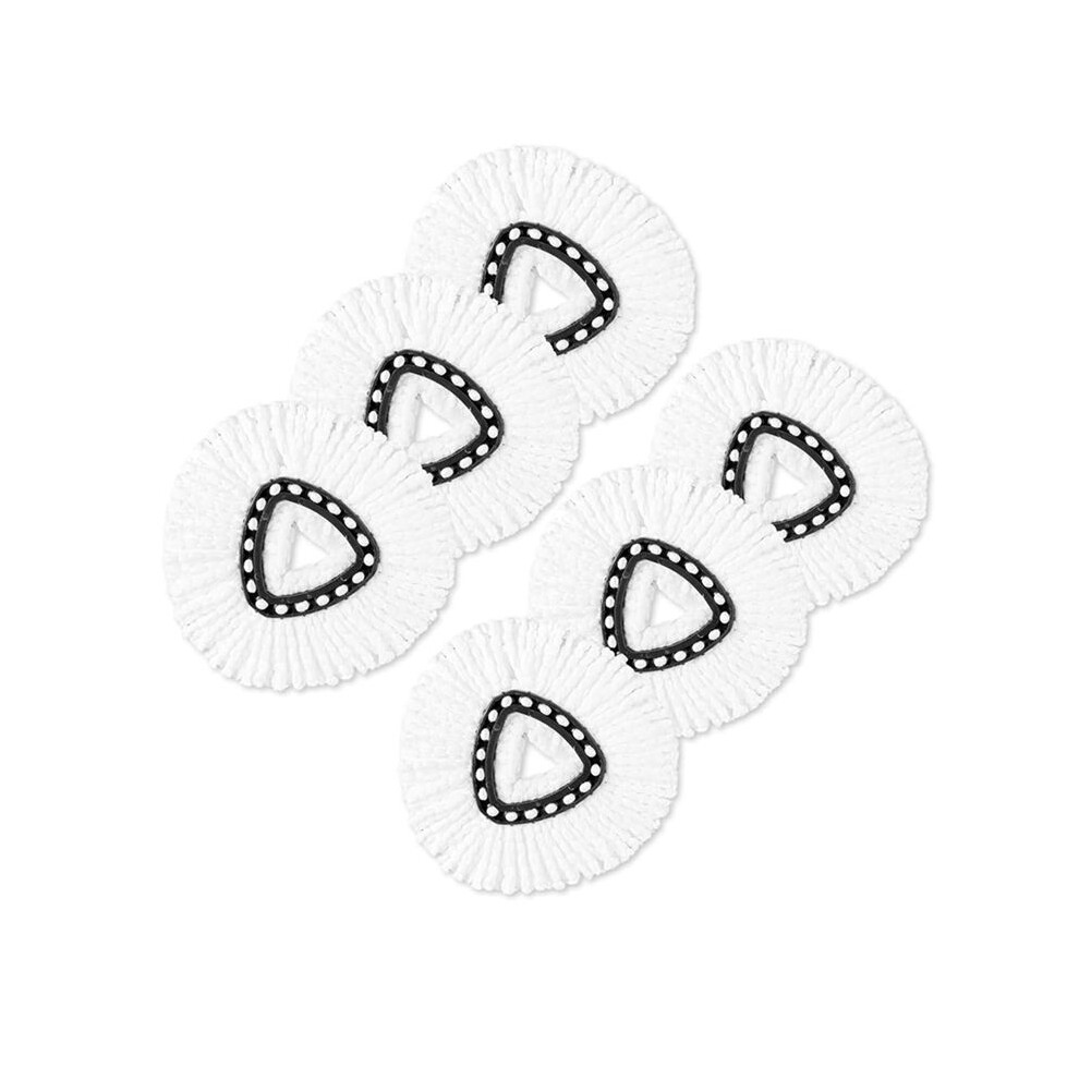 6PCS Mop Heads Replacements, Spin Mop Replacement  Deep Cleaning Machine Washable and Easy-to-Replace for O-Ceda