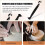 Pottery Trimming Tools, Double-Ended Trim Tool with Carbon Steel,Ceramic Tools for Pottery, Soft Rubber Handle Cutting 2