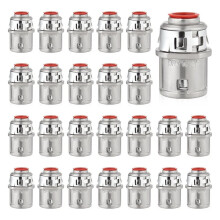 25 Conectores de Cable de Metal Fundido A Presión de Zinc, Conector de Conducto A Presión de 3/8" para Cables de Acero y Aluminio.