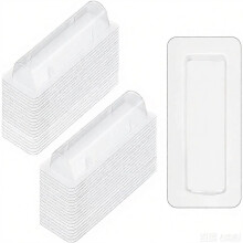 60 Pcs Lip Balm Pouches Plastic Money HolderClear Lipstick Holder Clear Plastic Domes for Card DIY with Double Side Tape