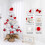 Capino white flocked artificial Christmas tree 17.7 inch 5