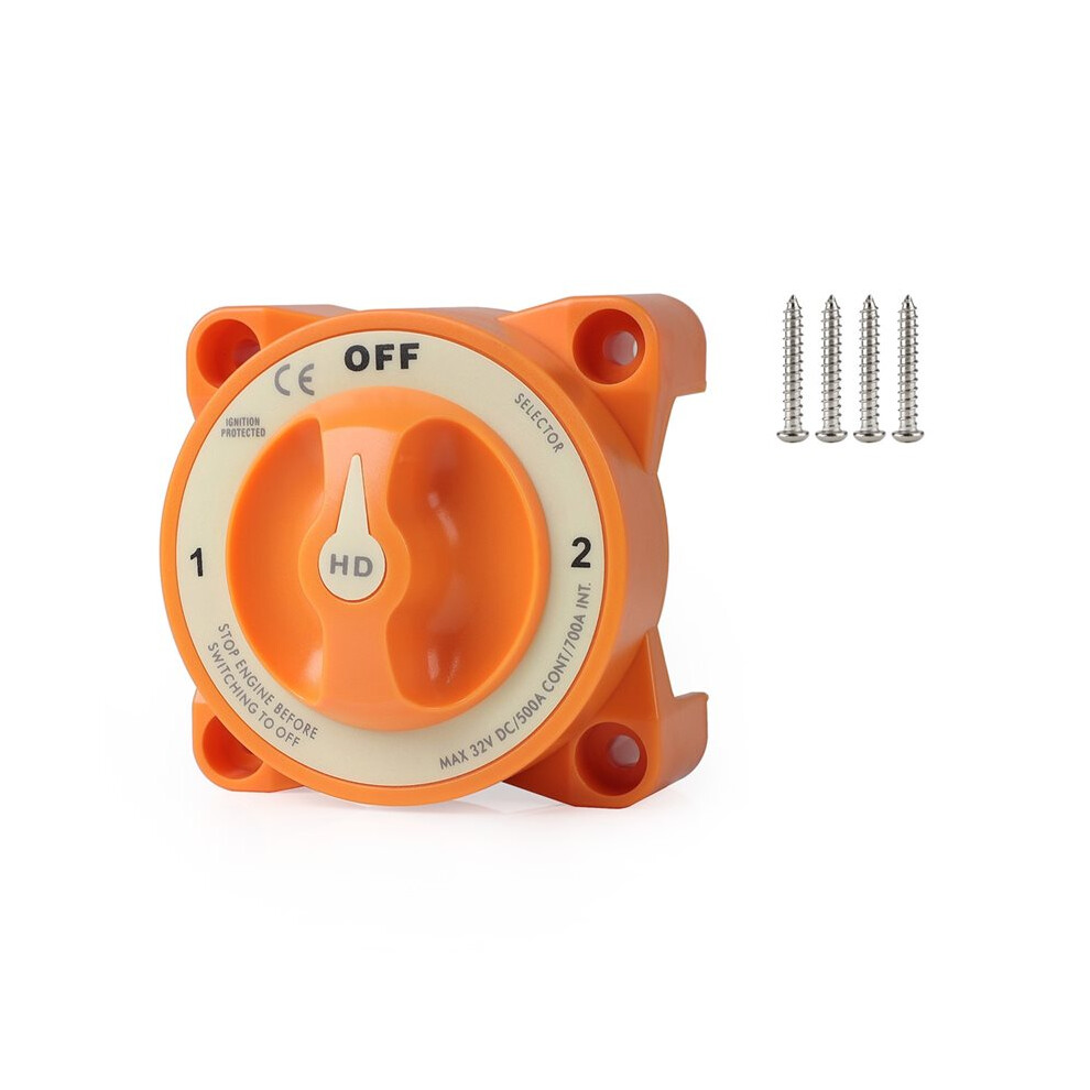 32V For Marine Boat Rv Battery Disconnect Afd Selector 4 Position Terminal Stud M10 With Cable Lug & Heat Shrink 6031396562210