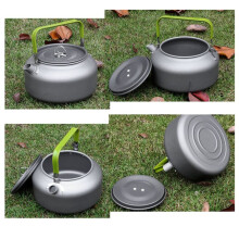 Portable Outdoor Water Kettle Water Pot Teapot Coffee Pot Indoor Aluminum Alloy Tea Kettle Hiking Picnic Pot 1.6L
