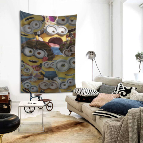 Tapeçaria de parede dos Minions 80x60 polegadas 1