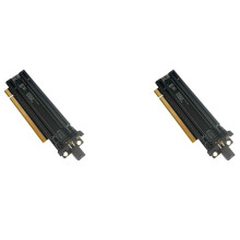 2X PCI-E 4.0 X16 1 zu 2 Erweiterungskarte Gen4 Split Card PCIe-Bifurkation X16 zu X8X8 mit 20Mm Beabstandeten Slots CPU4P(4 Pin)