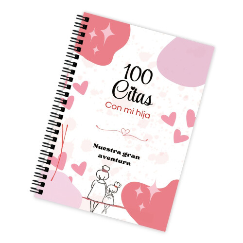 Langue espagnole mère fille 100 cahier de dates double bobine