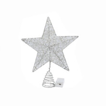 Glitzernder Stern-Baumspitzen-Draht, 22 cm
