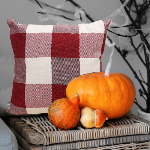 Μαξιλαροθήκες από λινό για το Halloween 45x45cm 2 τεμάχια