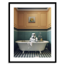 Star Wars Kunstdruck – Vintage Darth Vader Wandbild