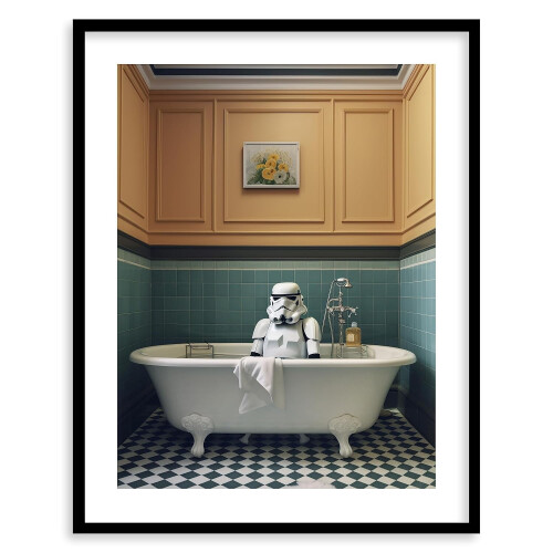 Star Wars Kunstdruck – Vintage Darth Vader Wandbild