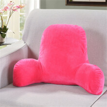Cojín lumbar de felpa para silla con reposabrazos, 52x38x11cm