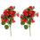 2pcs Artificial Strawberry Floral Stems 1