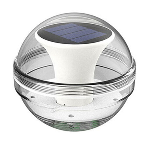Lâmpada solar flutuante de LED para piscina e lago.