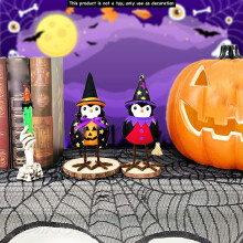 Halloween-lintupehmokoriste kerrostettuun tarjottimeen, kangasta, 1