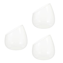Conjunto de 3 Garrafas Decorativas de Vidro com Micro Paisagens