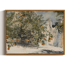 Vintage-Leinwandbild „Ruhiges Meer“, 12 x 16 Zoll