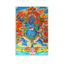 Vajrakila Tibetan Thangka Canvas Art Print 20x30 cm