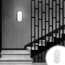 LED-wandlamp met geluids- en bewegingssensor – wit, 22,5 cm