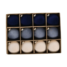 HOMYL Christmas Ball Ornaments Shatterproof 6cm Dark Blue
