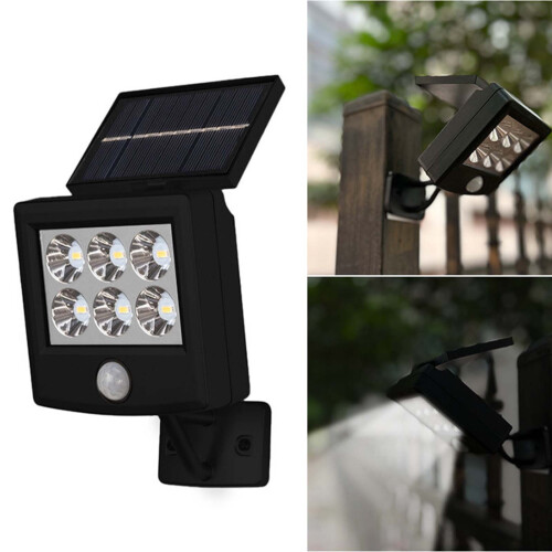Applique solare da esterno IP65 impermeabile, colore nero