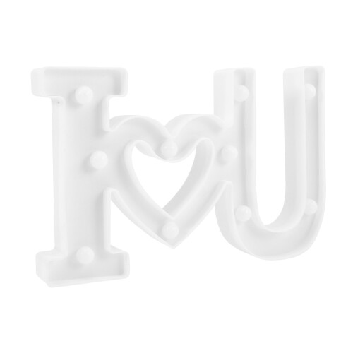 Neon-Hochzeitsleuchte – Warmweiß, 24,5 x 15,5 cm