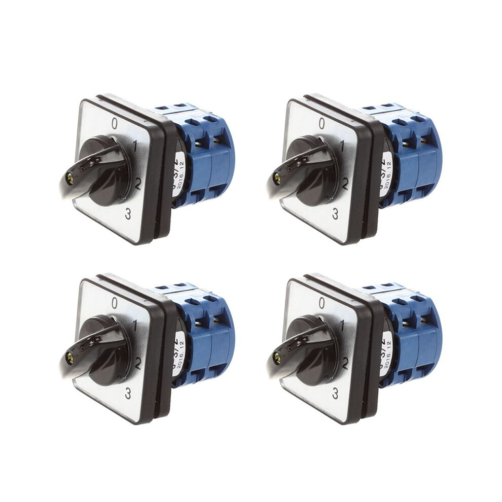 4X 660V 20A 6 Terminals 4 Positions Rotary Cam Changeover 6033460413664