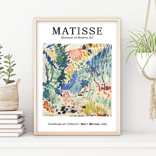 Αφηρημένη εκτύπωση σε καμβά Matisse 12x16 ίντσες χωρίς κορνίζα