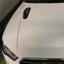 4Pcs Car Simulation Air Vent Universal Glossy Black Sport Racing Air Flow Vent Bonnet Hood Scoop Cover Trim