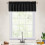 Waffle Weave Curtain Valance 60" x 15" White One Panel 1