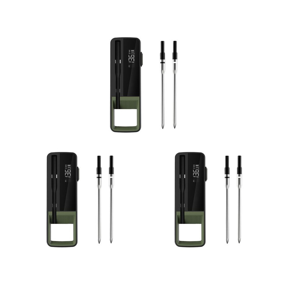 3X Wireless Food Meat Thermometer  Digital  BBQ Thermometer for Kitchen Cooking Oven Grill with 6 Probes