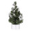 Mini Christmas Tree with Clear LED Lights, 15 cm, Silver 1