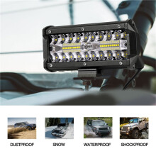 5set 7 Inch 120W Combo Led Light Bars Spot Flood for Boat Car Tractor Truck 4x4 SUV ATV 12V 24V