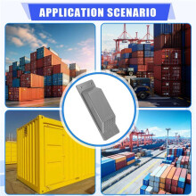 16-Teiliges Entlüftungsset für Versandcontainer, Robustes Zubehör für Versandcontainer, Durchflussbelüftungsset, Grau