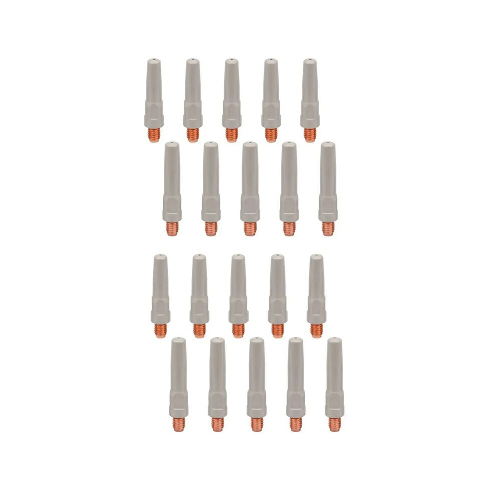 20Pcs Anti-Welding Slag Welding Wire Feeding Tips Coated Welding Torch Nozzle Mig Welding Tool Consumables 8.8X40x1.0mm 6034194474969