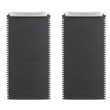 2X 39868873 Suporte para Copo de ÁGua para Console Central de Carro Suporte para Bebidas Cego de Rolo Placa Decorativa para S60 XC60 Preto