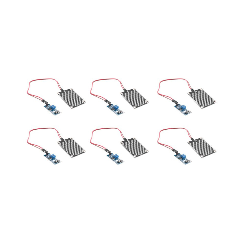 6X Rain Sensor Module Rainwater Rain Sensor Module 3, 3V-5V 6032048532759