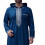 Robe à capuche avec fermeture éclair pour hommes,-Blanc L 6