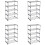 4X Stackable Small Shoe Rack, Entryway, Hallway and Closet Space Saving Storage and Organization (5-Tier, Black) 1