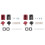 4 Pcs 200A All-Copper Lithium Battery Post High-Current Copper Terminal Battery Connector  Storage Terminal(A) 1