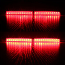 8Pcs Car Rear Bumper Reflector Brake Light LED Taillight for T5 Transporter/ Caravelle / Multivan 2003-2011