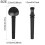 4pcs Viola Peg String Tuning Keys Pegs Ebony Wood String Instrument Accessories Viola Parts 10