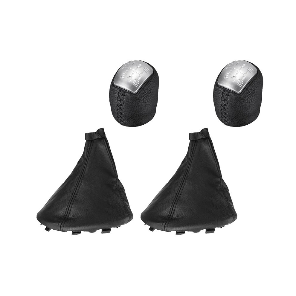 2X 6 Speed Car Gear Shift Knob Shifter Lever With Gaiter Boot Cover For Daily 4 Iv 2006-2011 Lhd 4713318920712