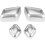 24X for   C E GLK GL ML Car  Adjust Button  Cover Decorative Sticker Trim Accessories 4