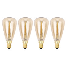 4X Vintage Edison Bulbs E14 220V ST48 Incandescent Bulbs 25W 40W 60W Filament Retro Edison Light for Pendant Lamp