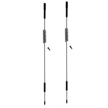 2X Antennas with Replacement Screws for RC Car Model 1/10 -4 - Black, 290mm