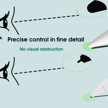 4 Pack Pencil Tips for  Pencil 1St Gen and 2Nd Gen/  Pro Pencil,1mm No Wear Out Fine Point Precise Control Nibs