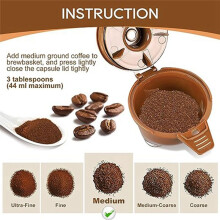 Cesta de Filtro para Cafetera , Accesorios para Cafetera, Filtro de Café Reutilizable de una Sola PorcióN