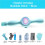 Bubble Machine Elastic Bubble Fog Wand with Magic Effect Portable Bubble Blower for Parties (Includes Water Bottles) B 7