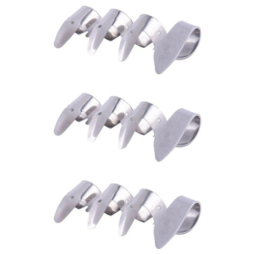 9 Metallfingerplockar + 3 Tumvalset Gitarrfingerpetare för Gitarr Dobro Banjo, Etc.